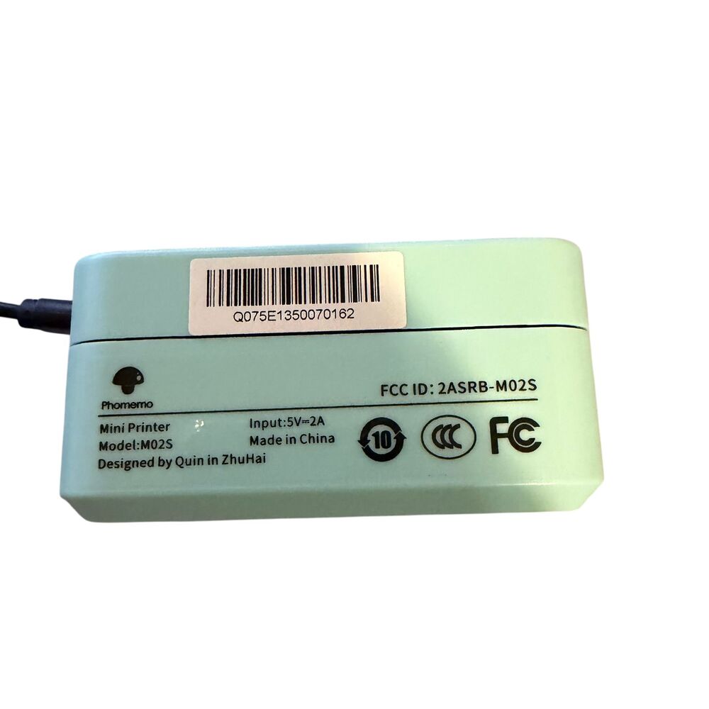 Phomemo M02S Mini Thermal Printer Portable Bluetooth Photo Label Sticker Maker - Picture 2 of 3
